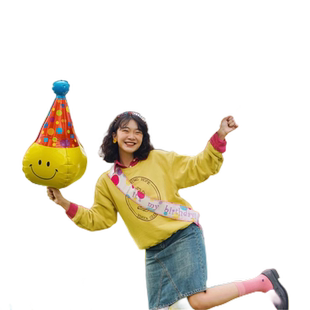 生日蛋糕气球男女孩一周岁派对装饰场景布置数字儿童创意拍照道具