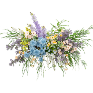假花仿真花服装店门头装饰花婚礼迎宾拍照区背景板挂花成品花艺
