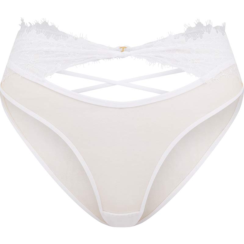 PALMA蕾丝饰边薄纱三角裤AgentProvocateur女性感高腰内裤AP内衣