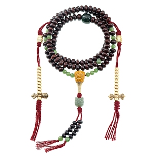 {清欢系列}天然紫金钵盂菩提子佛珠手串男高端念珠藏式手链108颗