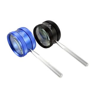 湘奕高清正品50倍放大镜手持1000老人阅读维修文玩珠宝鉴定60便携式德工艺30光学玻璃镜面金属镜框耐用