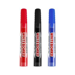 12支装宝克白板笔可擦可加墨水大容量易擦白板水性笔红色黑色蓝色黑板笔画板笔粗头培训教师用笔