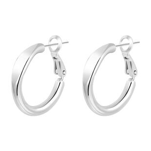 999银针素圈耳环女简约小众圆圈耳钉个性耳圈睡觉免摘冷淡风耳饰