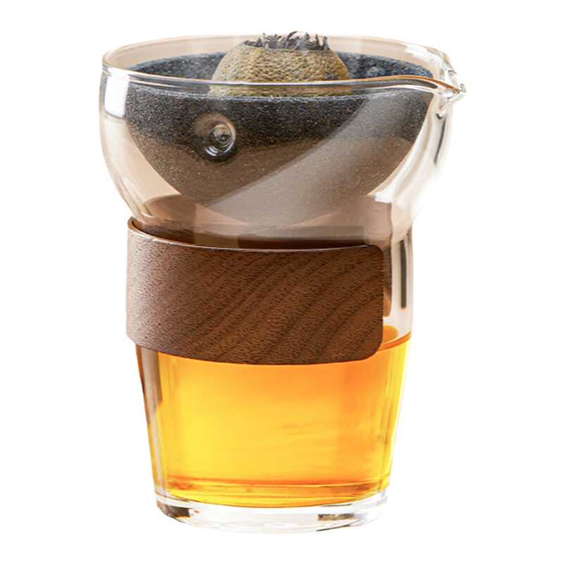 小青柑专用泡茶壶冲茶器耐热茶具茶漏茶水杯分离公道杯无孔过滤器