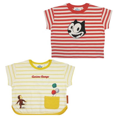 潮牌USJ大阪环球影城限定菲力猫纯棉T恤短袖猴子汽车恐龙汽车上衣