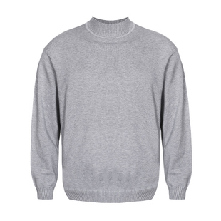 TOMATOPAPA秋冬新款欧美风纯色半高领毛衣长袖潮流运动打底衫男