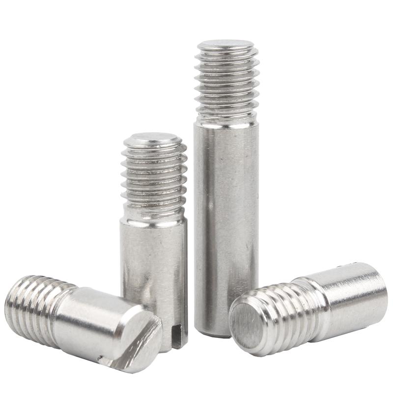 304不锈钢一字槽外螺纹圆柱销GB878定位销轴M2/M2.5M3M4M5M6M8M10