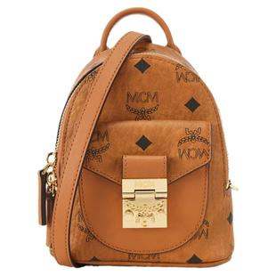 MCM女包 经典印花女士迷你手提双肩包单肩斜挎包 MWRBSPA01CO001