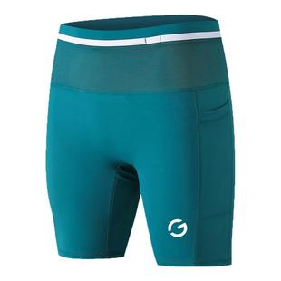 压缩裤男女新款专业运动马拉松跑步短裤带腰包健身瑜伽裤可放手机