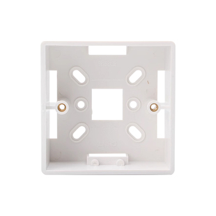 正泰86型加厚白色明装底盒开关插座面板通用明过线盒PVC接线明盒