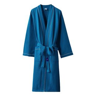 五星级酒店浴袍男女春夏季纯棉吸水情侣睡袍成人美容院浴衣定制