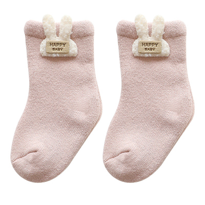 新生婴儿袜子秋冬季纯棉a类加厚
