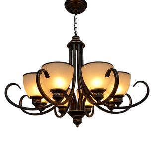 美式复古吊灯铁艺创意灯饰客厅餐厅卧室门店吊灯田园简约艺术灯具