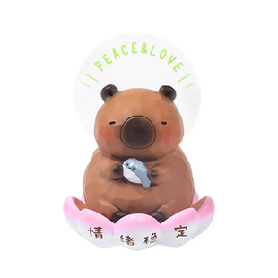 情绪稳定神器小摆件卡皮巴拉解压桌面工位治愈系生日离职礼物女生