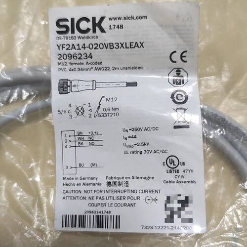 连接线YF2A14-020VB3XLEAX 2096询价