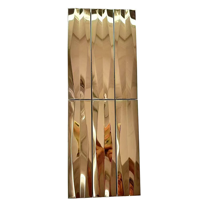 3D立体长条金属砖马赛克