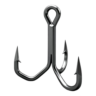 五倍魔刃破鳞三本钩加强版异型胴打斜底锋利铁板路亚鱼钩三爪锚钩