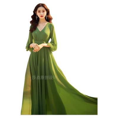 莎点淑女气质仙女长裙