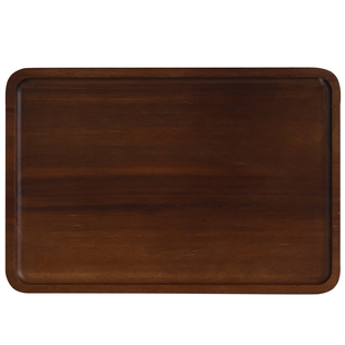 日式家用相思木实木长方形木质托盘咖啡水杯茶盘桌面收纳盘子餐盘