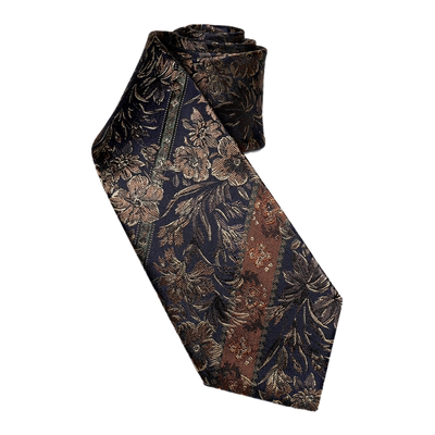 色织真丝商务复古领带正装男士