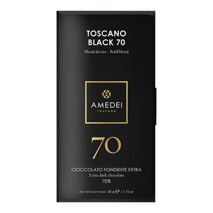 意大利进口Amedei娅曼蒂Toscano 70%黑巧克力情人节圣诞节送礼