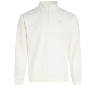 Adidas阿迪达斯男子舒适立领半拉链休闲运动长袖卫衣套头衫JY6949