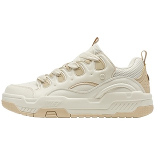 特步征程男鞋2025冬季新款板鞋平底鞋男士休闲鞋运动鞋子革面厚底