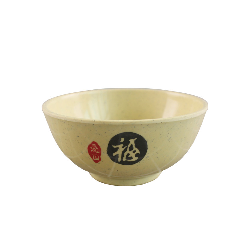 密胺白色圆形餐厅商用米饭碗汤碗