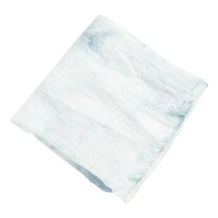 布艺岛   蓝色白色浅蓝色扎染丝麻亚麻天丝棉布料  纱裙汉服面料