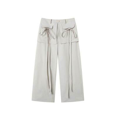 TGNS工装屁帘飘带裤设计感休闲裤