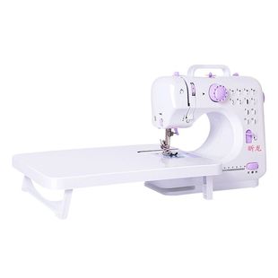 昕龙505缝纫机家用小型锁边机机吃厚多功能12脚踏电动裤脚手动