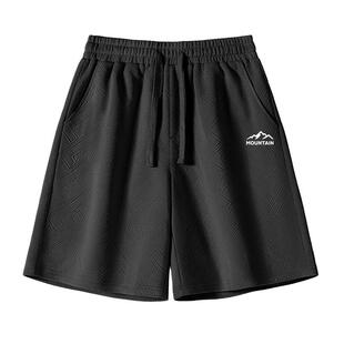 班尼路S&K重磅提花短裤男款夏季2026新款男士松紧腰潮流沙滩裤男A