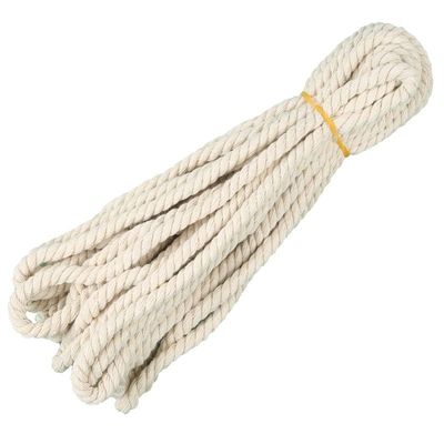 三股麻绳棉绳手工棉线编织绳空调水管diy粗麻绳白色捆绑绳子结实