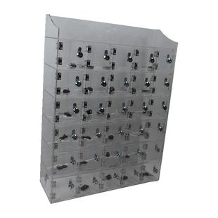 手机保管箱亚克力带锁存放透明定制柜收纳盒壁挂酒店员工寄存柜