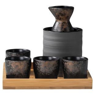 日式清酒酒具陶瓷温酒器白酒分酒器酒杯套装小酒盅酒壶烈酒烧酒杯