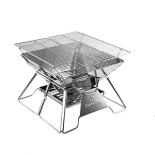 柯曼轻便烧烤炉户外不锈钢木炭烤肉烤串折叠炉露营野餐便携焚火架