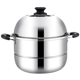 蒸锅两层家用不锈钢小蒸煮二双层蒸笼包子闷罐锑锅梯锅煤气灶专用