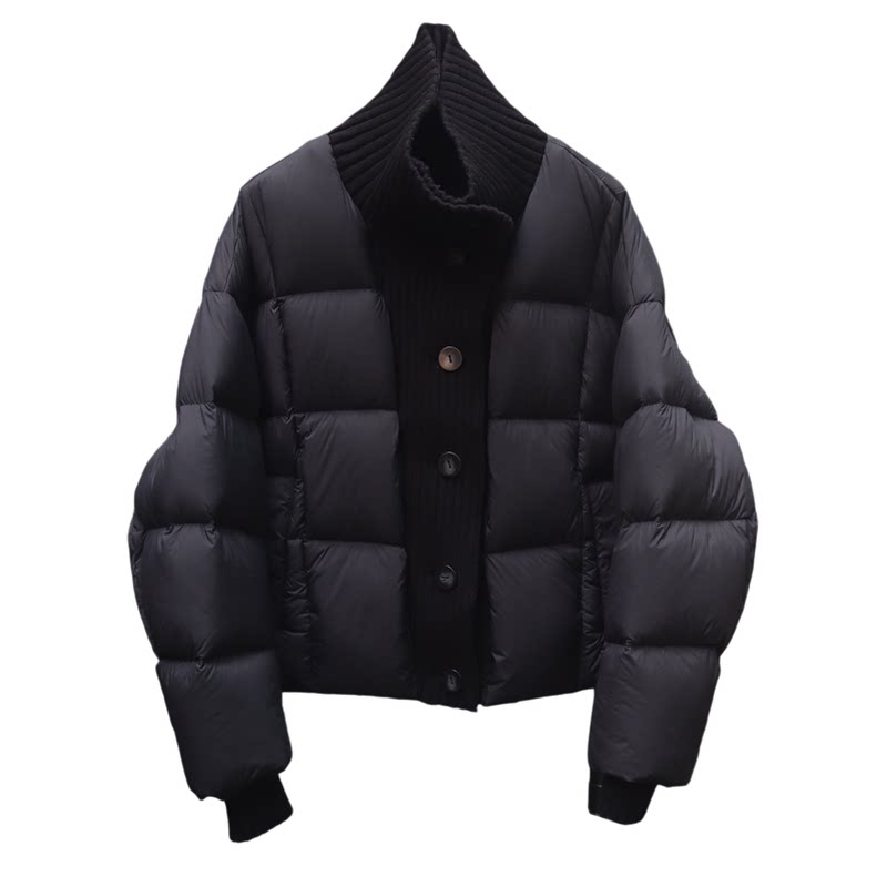 短款针织羽绒服冬季新款设计外套