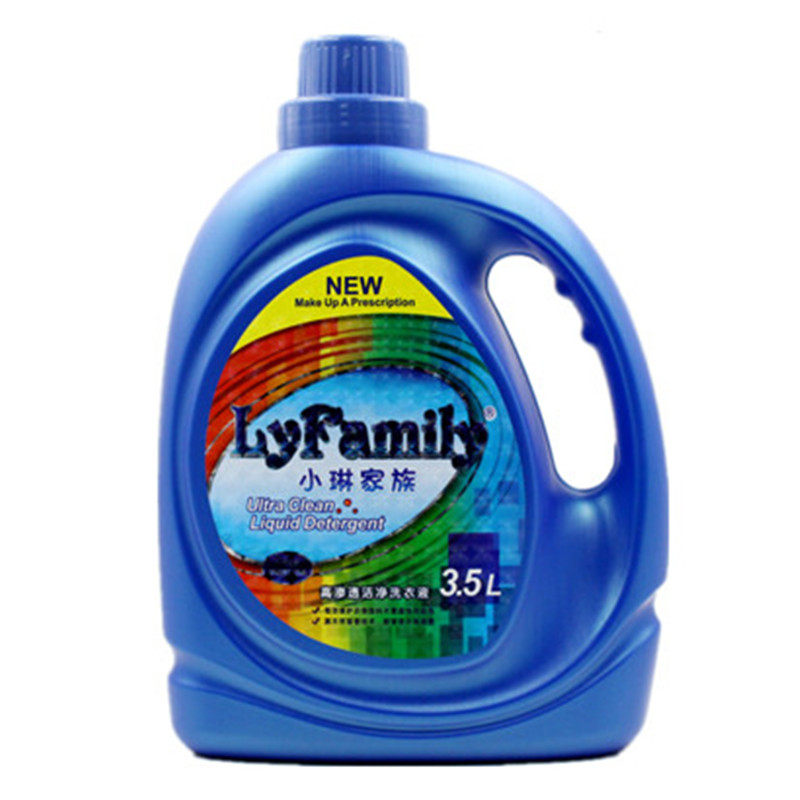 正品琴叶小琳家族洗衣液高渗透洁净去除深层顽固污渍3.5L一箱4瓶