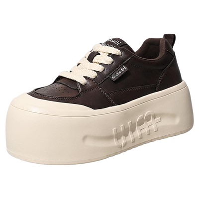 高蒂丑萌大头面包鞋厚底增高