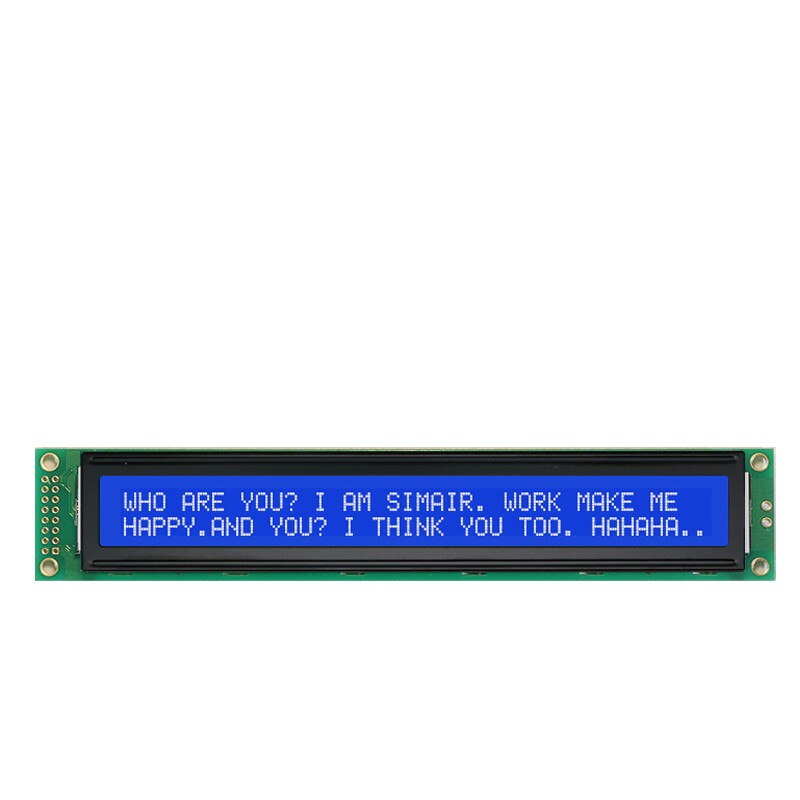 LCD4002A液晶显示屏模块 字符点阵屏 lcd液晶屏 高清并口工业5V