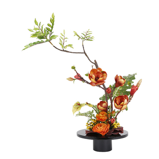 晶华原创新中式花艺套装客厅餐厅仿真花摆件中式风格仿真花装饰品