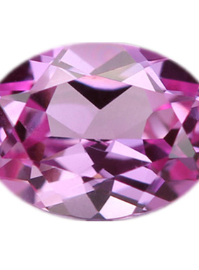 碧玺单颗刻面椭圆形裸石女士可爱