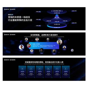 bigchin原创PPT模板20页32比9蓝色科技高端大气峰会年会发布会