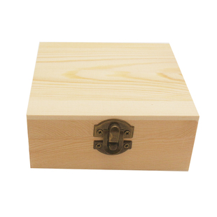 木质白坯收纳盒儿童手工DIY绘画涂色粘土雪花泥装饰材料首饰盒