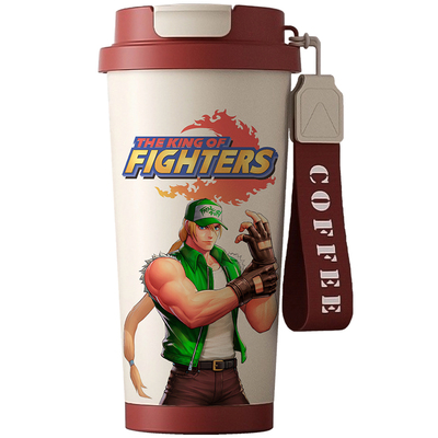 拳皇特瑞双饮咖啡杯保温杯