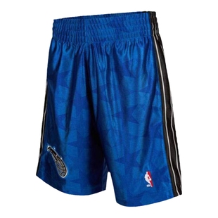 NBA官方Mitchell&Ness魔术队2000-01赛季复古蓝色AU球裤男