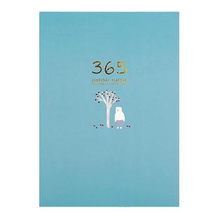 得力佳365目标月计划本自填日程本笔记本子 记事本小清新手账本日记本可爱卡通熊粉色女生秘密公主手帐本小本