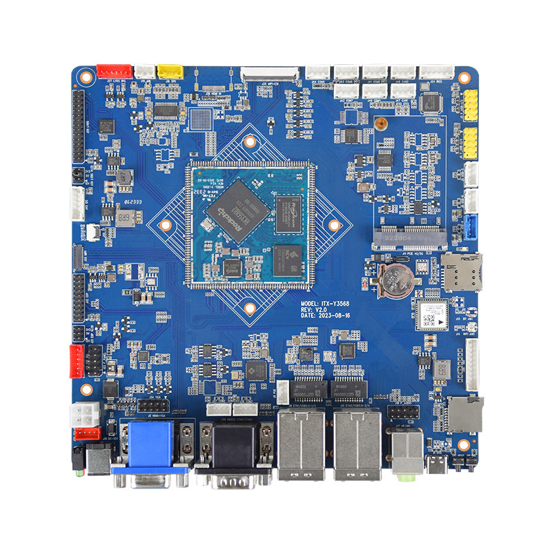 亮钻RK3568miniITX主板双网口工控电脑一体机鸿蒙/统信国产系统
