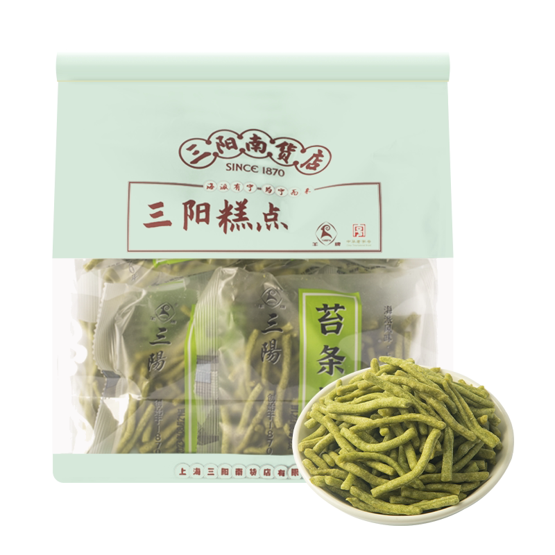 老上海风味百年老店苔条梗500g